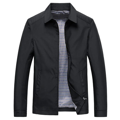 Veste Avec Col Montant Et Fermeture Zippée Pour Homme | Idéal Pour Mi-Saison Et Usage Quotidien