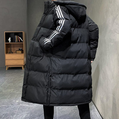 Manteau d’Hiver Long avec Capuche pour Hommes | Idéal pour la Saison Froide