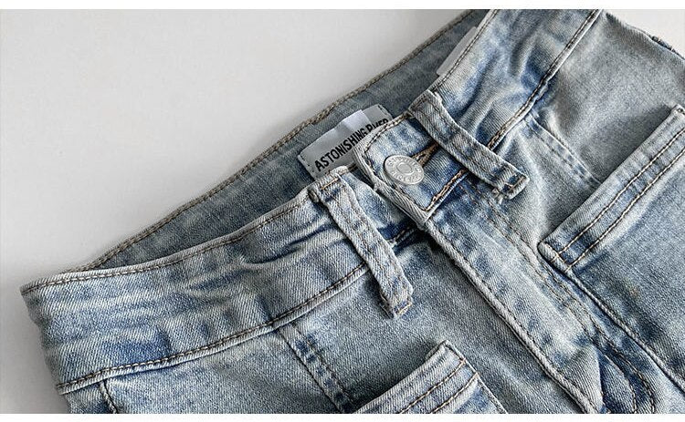 Jean Évasé à Taille Haute pour Femme | Idéal pour Tenues Décontractées et Quotidiennes