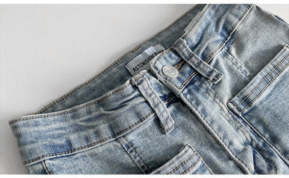 Jean Évasé à Taille Haute pour Femme | Idéal pour Tenues Décontractées et Quotidiennes