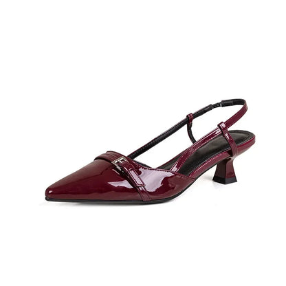 Chaussures Ouvertes à Bout Pointu avec Bride Arrière pour Femmes | Idéal pour Saisons Intermédiaires