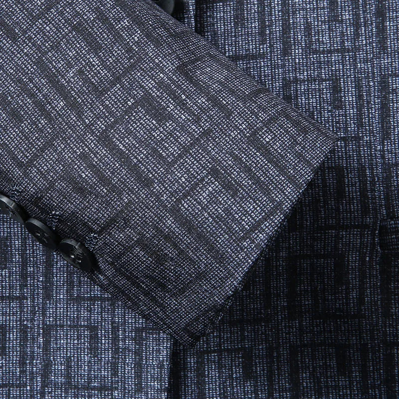 Blazer Pour Homme Avec Motif Géométrique Et Coupe Standard Pour Adulte | Idéal Pour Usage Formel Et Semi-Formel