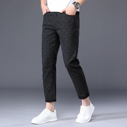 Pantalon Slim Fit À Carreaux Pour Homme | Idéal Pour Le Quotidien