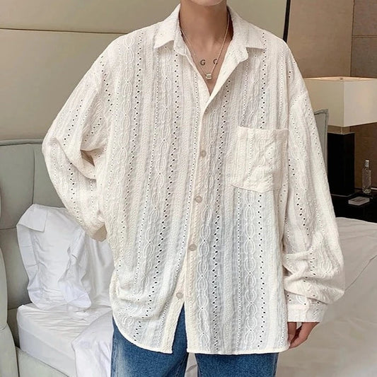 Chemise Décontractée à Manches Longues avec Col Classique pour Homme | Idéal pour le Quotidien