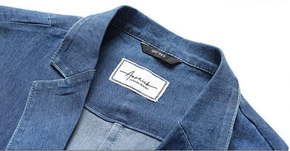Blazer Pour Homme Avec Aspect Jean | Idéal Pour Usage Quotidien Et Tenue Décontractée