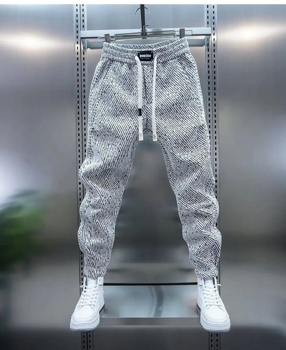 Pantalon à Cordon avec Motif Côtelé pour Homme | Idéal pour les Loisirs et le Quotidien