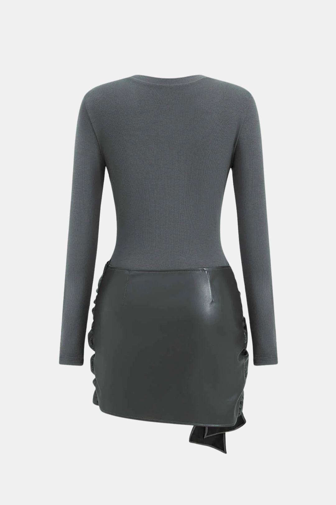 Robe Mini Avec Détail Noué Sur Le Devant Et Coupe Ajustée Pour Femme | Idéal Pour Soirées Et Événements