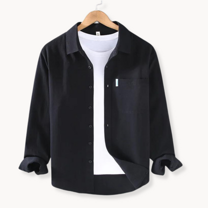 Chemise À Manches Longues Boutonnée pour Hommes | Idéale pour Usage Quotidien