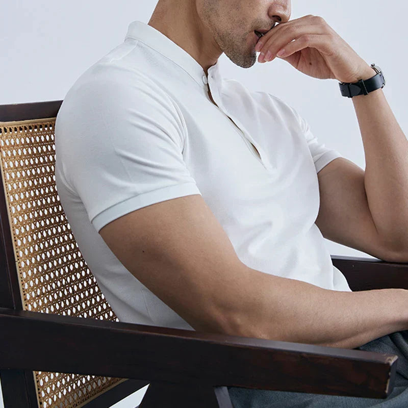 Chemise À Manches Courtes avec Col pour Hommes | Idéale pour Usage Quotidien