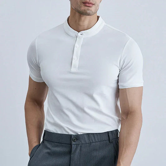 Chemise À Manches Courtes avec Col pour Hommes | Idéale pour Usage Quotidien