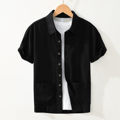 Chemise À Manches Courtes avec Poches pour Hommes | Idéale pour Usage Quotidien