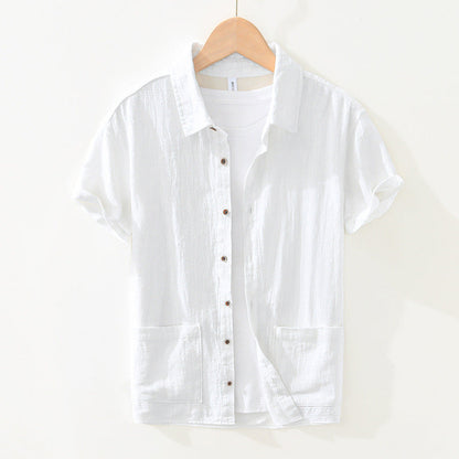 Chemise À Manches Courtes avec Poches pour Hommes | Idéale pour Usage Quotidien