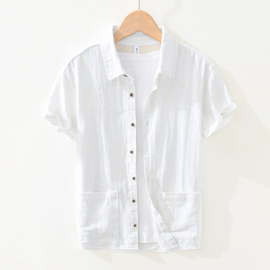 Chemise À Manches Courtes avec Poches pour Hommes | Idéale pour Usage Quotidien