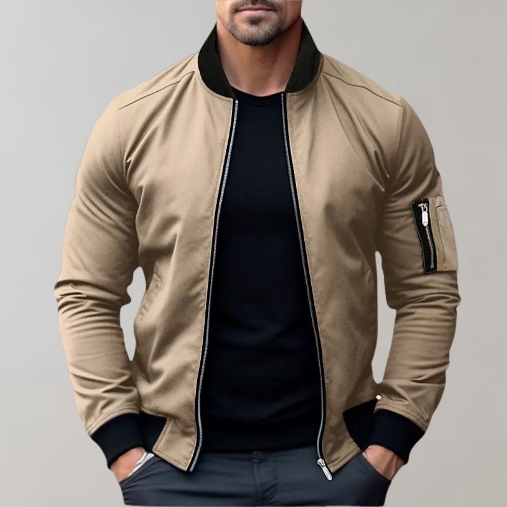 Veste Avec Fermeture Zippée Et Poches Fonctionnelles Pour Hommes | Idéal Pour Usage Quotidien