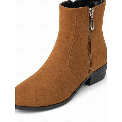 Bottines à fermeture éclair pour femmes