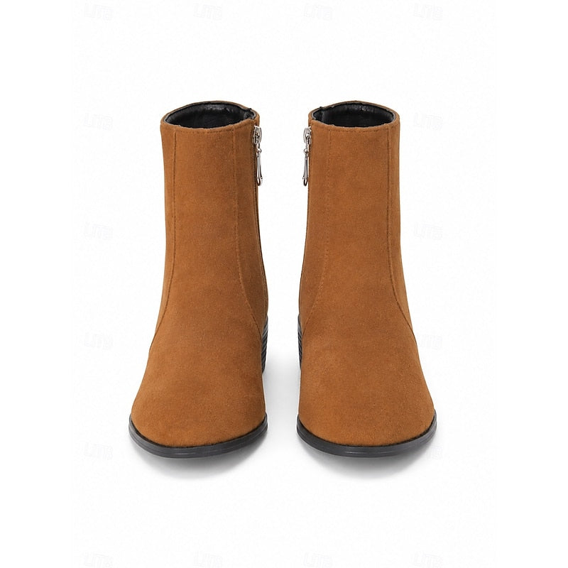 Bottines à fermeture éclair pour femmes