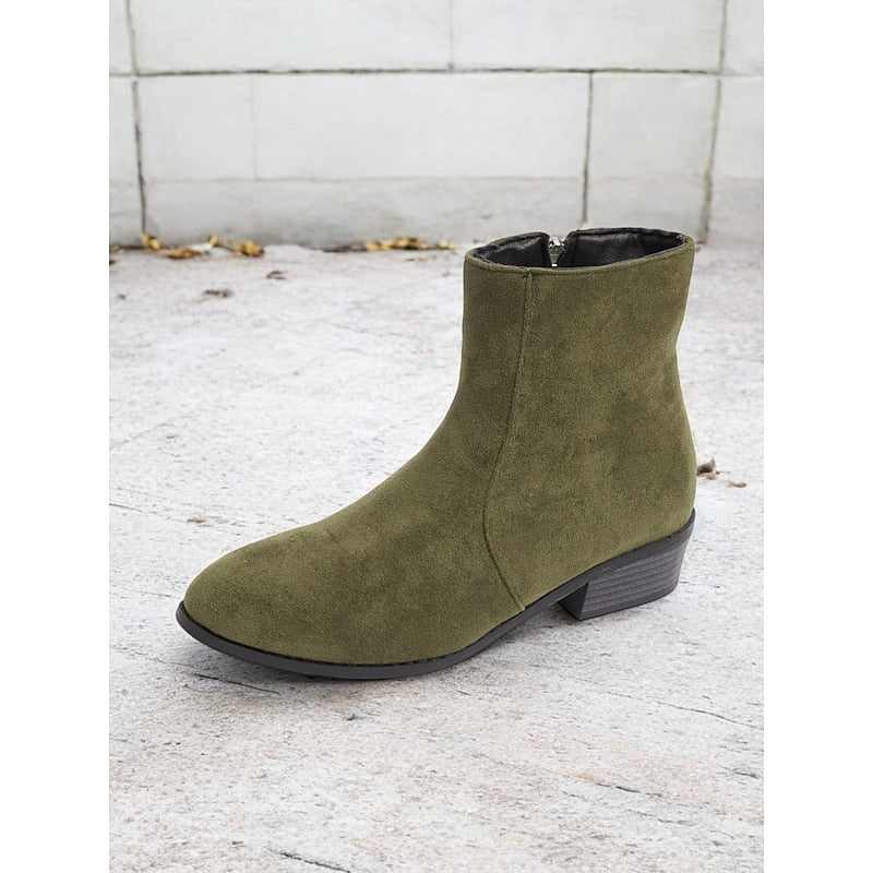 Bottines à fermeture éclair pour femmes