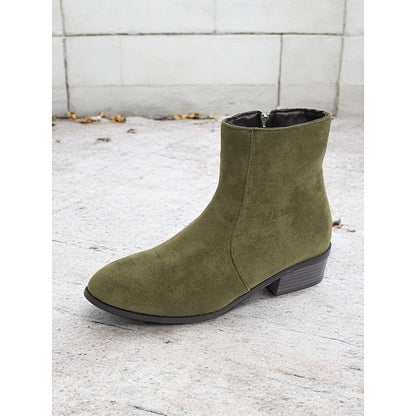 Bottines à fermeture éclair pour femmes