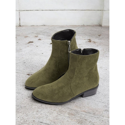Bottines à fermeture éclair pour femmes