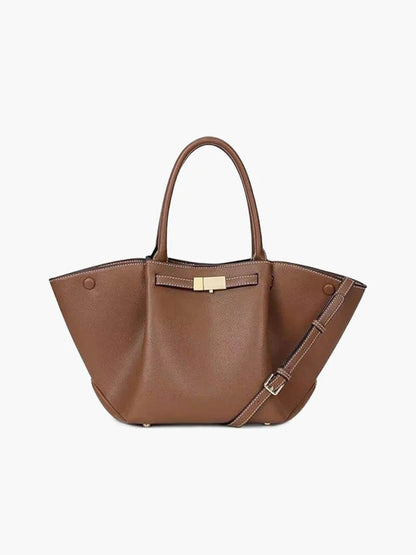 Sac Cabas avec Bandoulière et Fermoir Métallique pour Femme | Idéal pour les Courses et les Sorties d’Automne