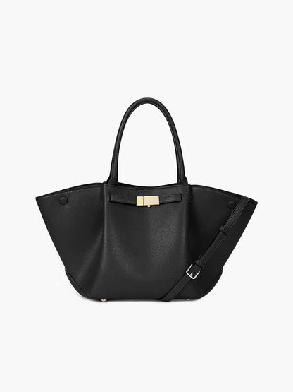 Sac Cabas avec Bandoulière et Fermoir Métallique pour Femme | Idéal pour les Courses et les Sorties d’Automne