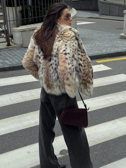 Veste À Coupe Ample Avec Motif Animal Pour Femme | Idéale Pour La Saison Froide