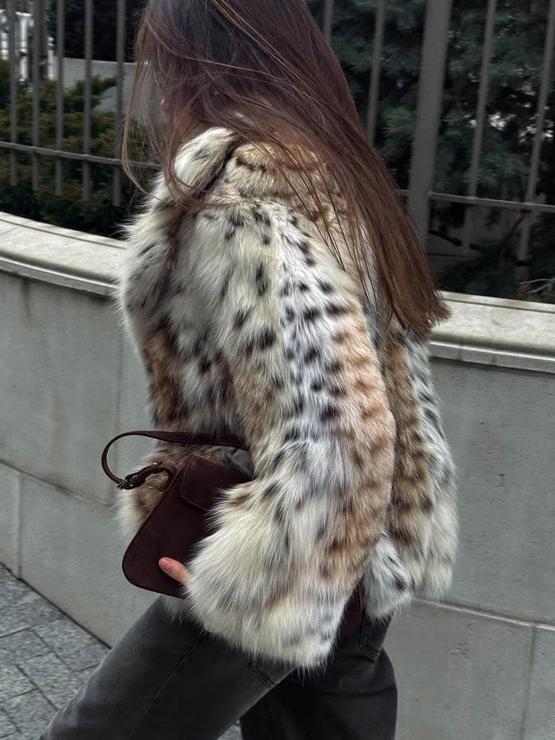 Veste À Coupe Ample Avec Motif Animal Pour Femme | Idéale Pour La Saison Froide