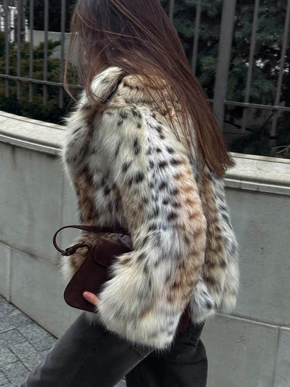 Veste À Coupe Ample Avec Motif Animal Pour Femme | Idéale Pour La Saison Froide