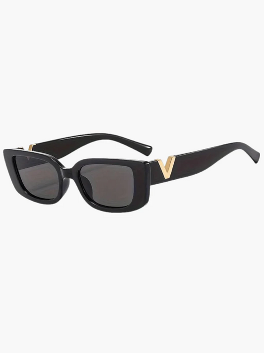 Lunettes de Soleil Ovales avec Détail Doré pour Femme | Idéales pour la Conduite ou les Activités Quotidiennes