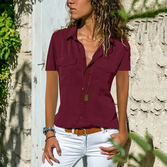 Blouse-Chemise à Coupe Cintrée pour Femme | Idéale pour un Usage Polyvalent