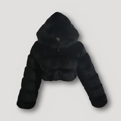 Veste Courte à Capuche avec Fermeture Zippée pour Femmes | Idéale pour l’Automne et l’Hiver