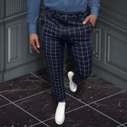 Pantalon à Carreaux pour Homme avec Coupe Régulière | Idéal pour un Usage Polyvalent