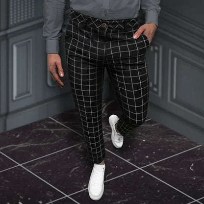 Pantalon À Carreaux Coupe Regular Pour Adultes | Idéal Pour Usage Quotidien Et Professionnel