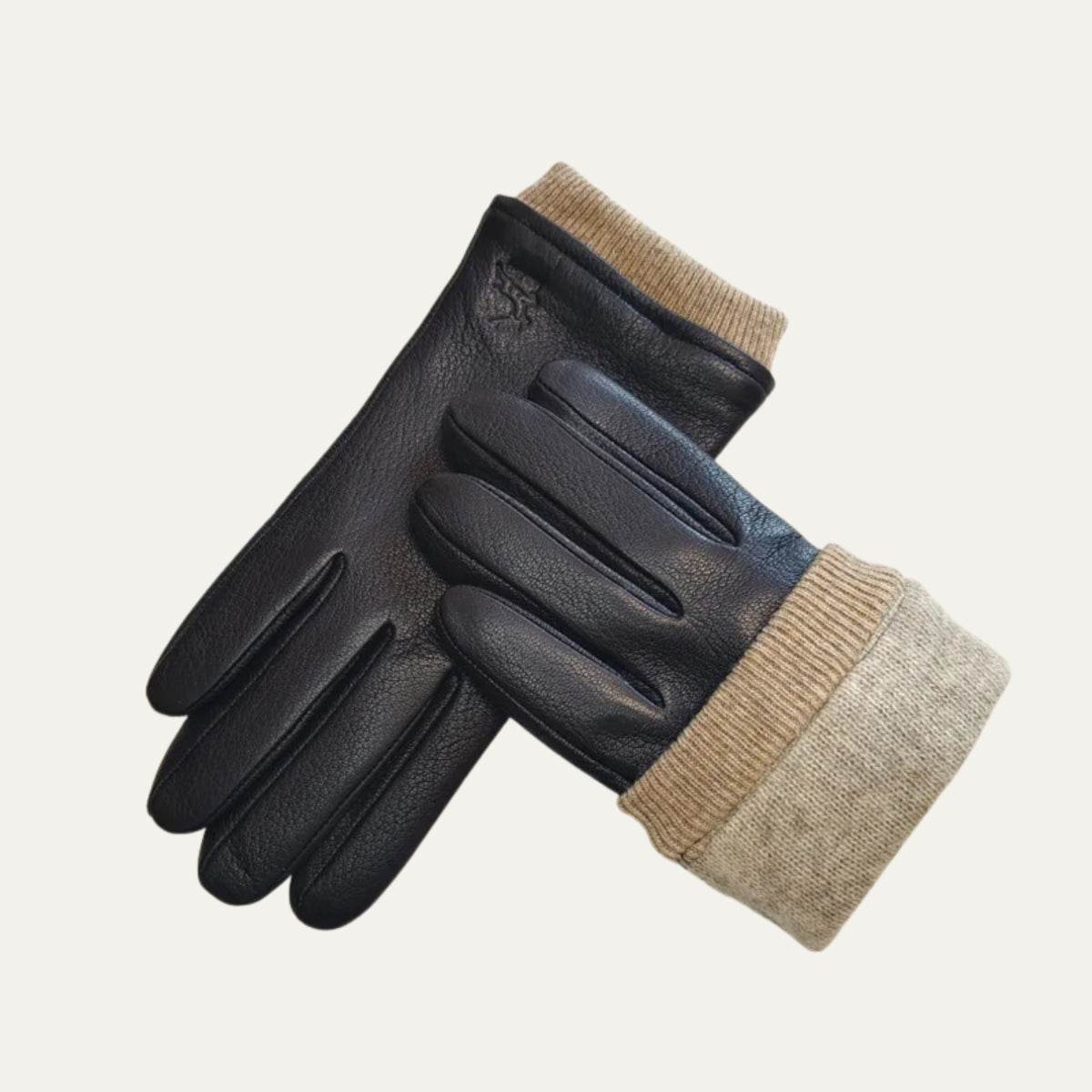 Gants à poignets côtelés pour hommes