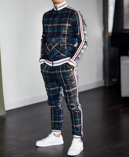 Ensemble Deux Pièces pour Homme avec Haut et Pantalon Coordonnés | Idéal pour les Sorties Décontractées
