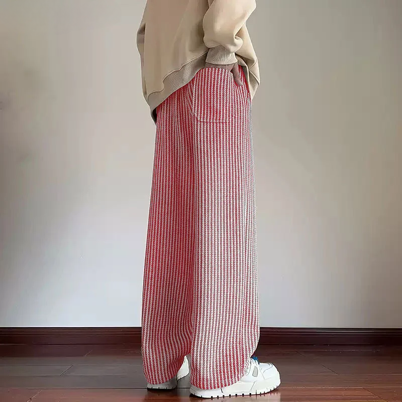 Pantalon À Motif Chevron Avec Coupe Ample pour Adultes | Idéal pour un Usage Quotidien