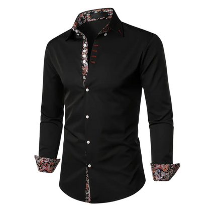 Chemise Longue À Col Classique avec Manches Longues pour Homme | Idéale pour Bureau Et Sorties