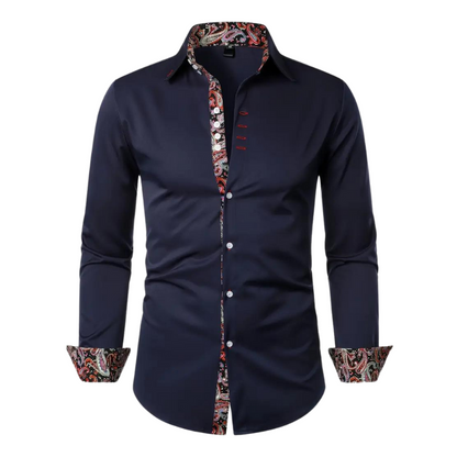 Chemise Longue À Col Classique avec Manches Longues pour Homme | Idéale pour Bureau Et Sorties