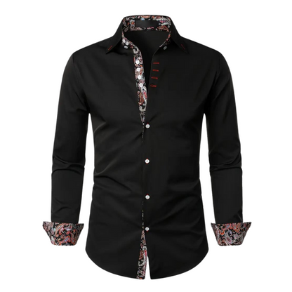 Chemise Longue À Col Classique avec Manches Longues pour Homme | Idéale pour Bureau Et Sorties