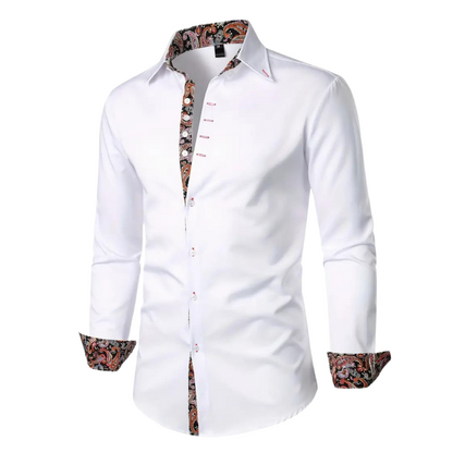 Chemise Longue À Col Classique avec Manches Longues pour Homme | Idéale pour Bureau Et Sorties