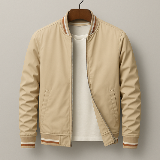 Veste De Transition Style Bomber Avec Poches Pour Homme | Idéal Pour La Mi-Saison
