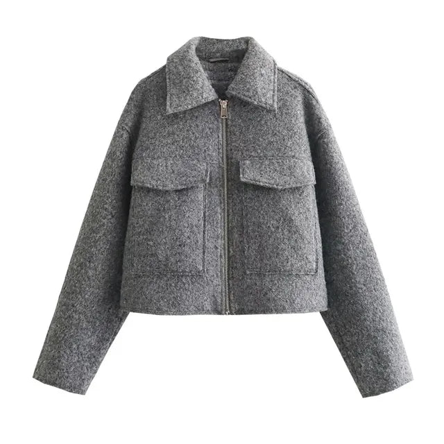 Veste Courte À Fermeture Zippée Pour Femme | Idéal Pour Le Travail Et Les Sorties