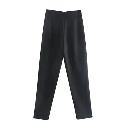 Pantalon Plissé Taille Haute Avec Fermeture Zippée Pour Femmes | Idéal Pour Un Usage Quotidien