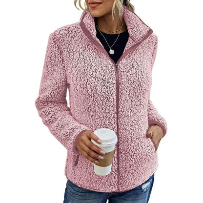 Veste Zippée à Col Montant pour Femme | Idéale pour les Jours Froids