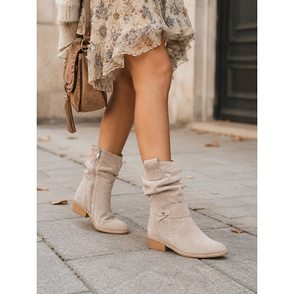 Bottines à sangle avec boucle pour femmes