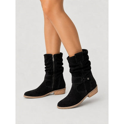 Bottines à sangle avec boucle pour femmes