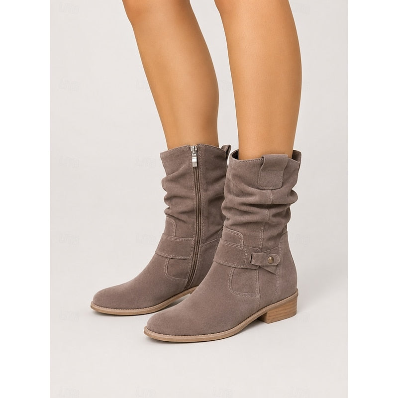 Bottines à sangle avec boucle pour femmes