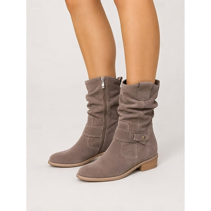 Bottines à sangle avec boucle pour femmes
