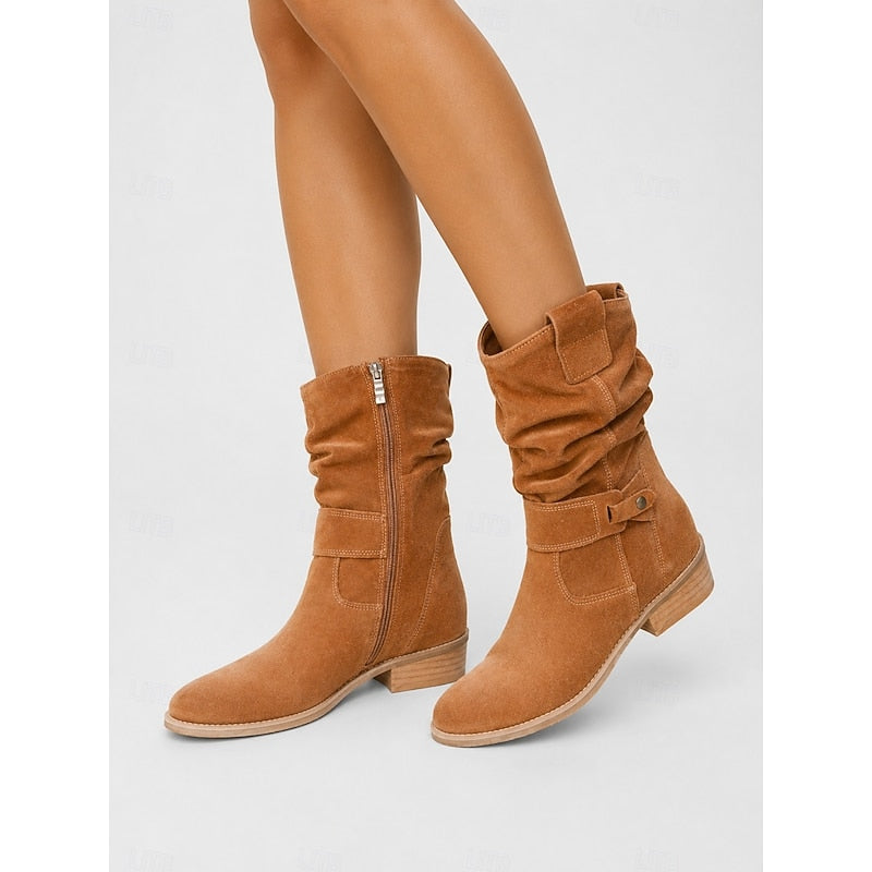 Bottines à sangle avec boucle pour femmes