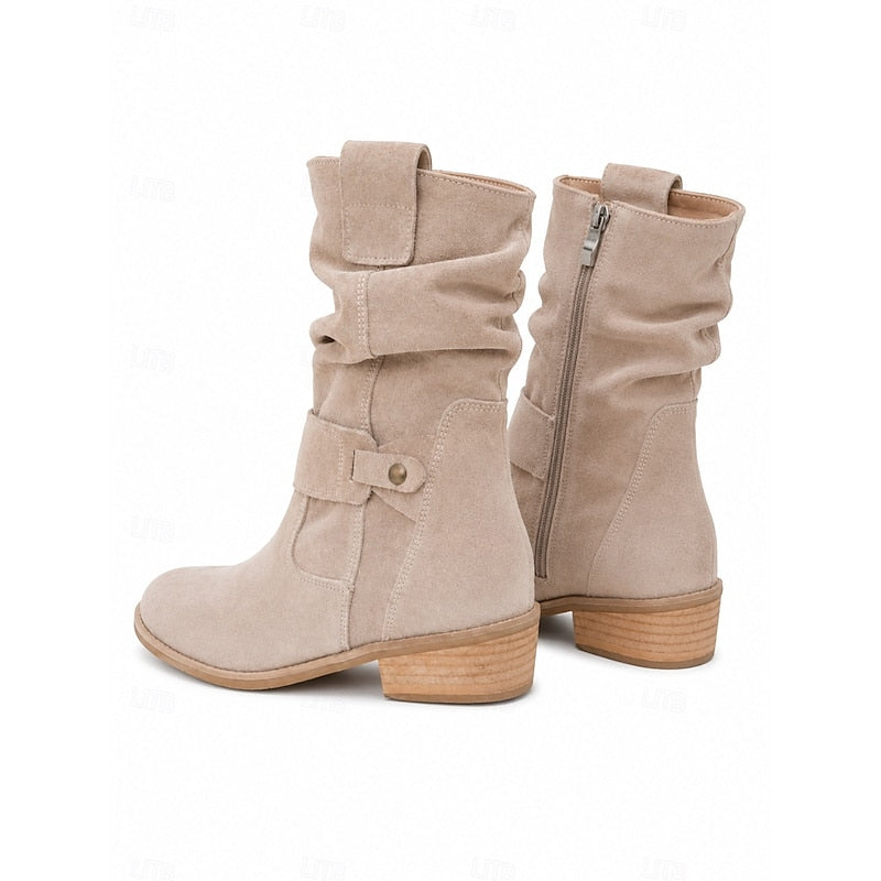 Bottines à sangle avec boucle pour femmes